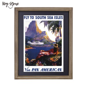 ■2024SS　新作■　ODハワイアン　フレームポスター　PA SOUTH SEA ISLES