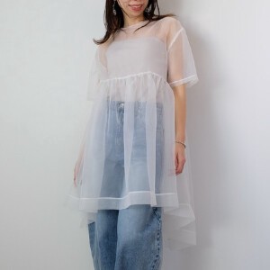 Casual Dress Asymmetrical One-piece Dress Sheer