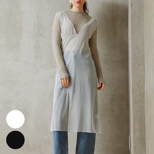 Casual Dress Spring/Summer Long V-Neck One-piece Dress Sheer