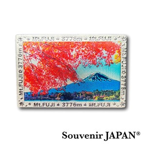 【ホイルマグネット】富士山(紅葉)  ダイカットマグネット【お土産・インバウンド向け商品】