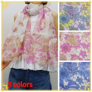 Stole Silk Floral Pattern