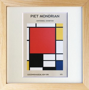 アートフレーム　 Piet Mondrian Composition with Large Red Plane, Yellow, Black, Grey and Blue”, 192