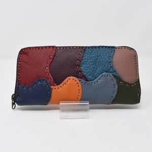 Long Wallet Patchwork Cattle Leather Colorful