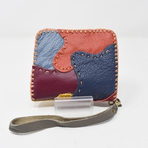 Bifold Wallet Patchwork Cattle Leather Colorful