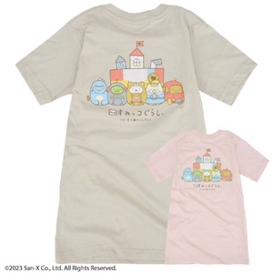 Kids' Short Sleeve T-shirt Sumikkogurashi San-x Pudding T-Shirt Spring/Summer