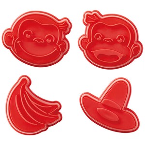 【公式】 スタンプクッキー型 4個セット 【おさるのジョージ】 スケーター