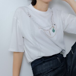 T-shirt Necklace Printed