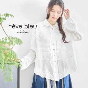 Button Shirt/Blouse Cotton L M 【2024NEW】