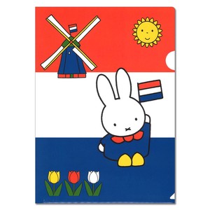 ストーンペーパーファイル ディック・ブルーナ「オランダの国旗を持ったミッフィー」収納 文房具 2024新作