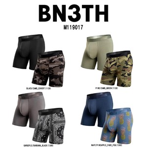 BN3TH(ベニス)ボクサーパンツ 2枚セット インナーポケット付 メンズ 男性用 下着 M119017