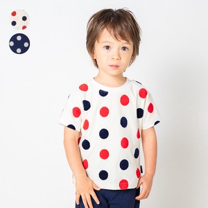 Kids' Short Sleeve T-shirt Jacquard Unisex Polka Dot