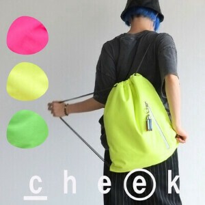 【cheek】≪在庫あり3色≫ 軽量 中綿 ナップサック カラフル｜knapsack（C23002）