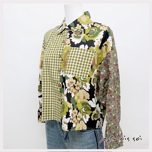 Button Shirt/Blouse Shirtwaist Checkered