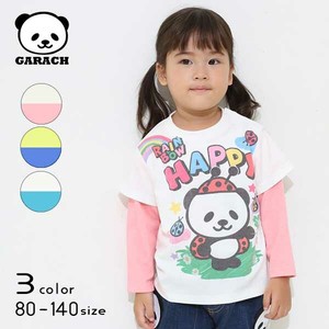 Kids' 3/4 Sleeve T-shirt Layered Panda NEW 2024 Spring