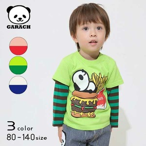 Kids' 3/4 Sleeve T-shirt Burgers Layered Panda NEW 2024 Spring