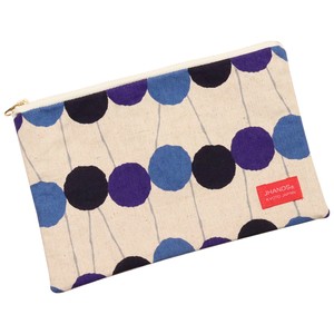 Pouch Navy Flat Pouch Natural