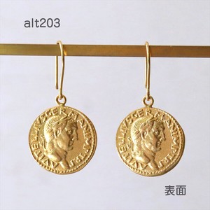 ゴールドコインピアス 古代ローマ帝国 コイン