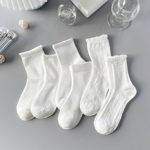 Socks Plain Color Socks Ladies