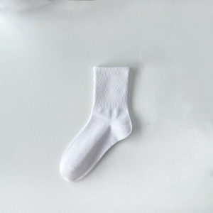 Socks Plain Color Socks Cotton Ladies'