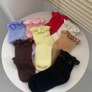 Socks Plain Color Socks Ladies Autumn/Winter