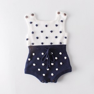 Baby Dress/Romper Knitted Sleeveless Spring