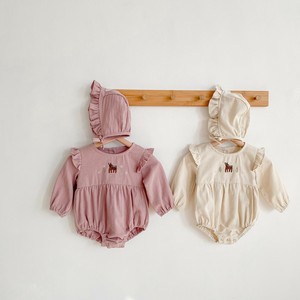 Baby Dress/Romper Plain Color Long Sleeves