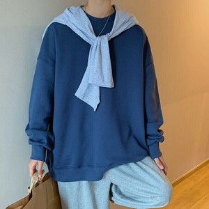 Tシャツ 春秋 無地 長袖   ゆったり  ラウンドネック 快適 メンズファッション   BJLYA894