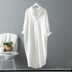 Button Shirt/Blouse Plain Color Long Sleeves Ladies'