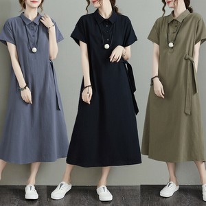Casual Dress Plain Color Ladies