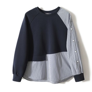 Tシャツ  ラウンドネック  長袖  快適  レディース  ファッション   BYMA1601