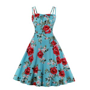 Casual Dress Floral Pattern One-piece Dress Ladies' M