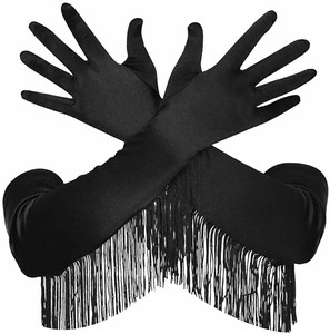 Party-Use Gloves Plain Color Ladies'
