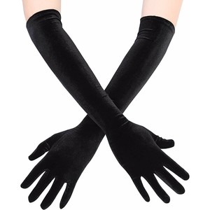 Party-Use Gloves Plain Color Gloves Ladies' M