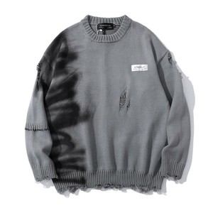 セーター・ニット ラウンドネック   ゆったり 快適 長袖  秋冬 メンズファッション  BYMA2709