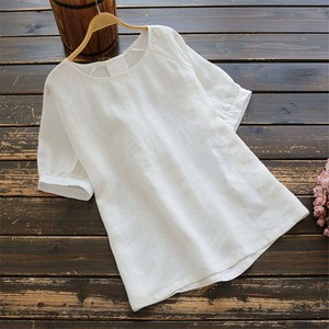 Button Shirt/Blouse Plain Color Ladies Spring/Summer