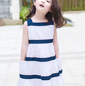 Kids' Full-Length Pant Sleeveless Summer One-piece Dress