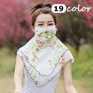 スカーフマスク、日焼け止め  花柄  レディースファッション     BZJEA2676