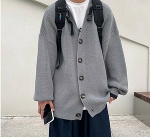 カーディガン セーター  無地    ゆったり   長袖 春秋 メンズファッション    D5#DJA0579