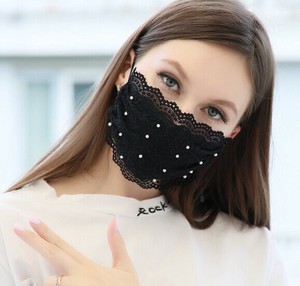 マスク  通気性  レース    花粉対策  水で洗える 大人用    DMPY337