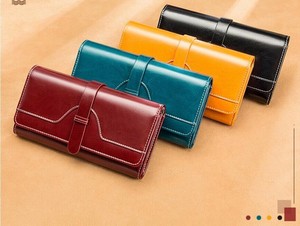 Long Wallet Cattle Leather Ladies'
