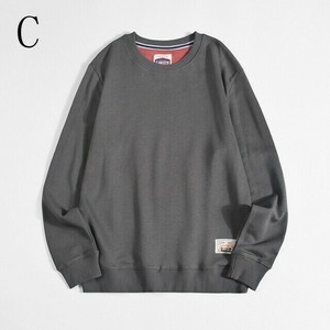 Tシャツ 長袖  ラウンドネック 無地  ゆったり  快適 メンズファッション   DH5#ZJEA1133