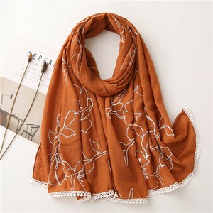 Thick Scarf Scarf Floral Pattern Ladies Thin
