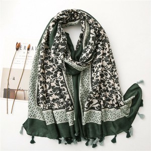Thick Scarf Scarf Floral Pattern Spring/Summer Ladies' Stole