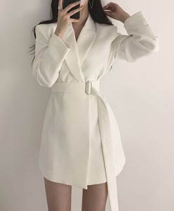 Coat Plain Color Long Sleeves Ladies'