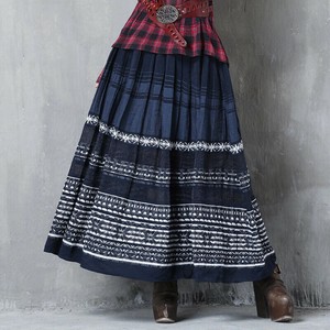 スカート  刺繍  ゆったり  快適  レディースファッション   DZJEB1853