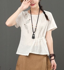 Tシャツ 半袖 ラウンドネック   無地  快適 レディースファッション D50#ZJEA1953