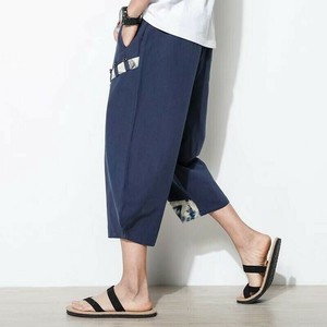 カジュアルパンツ  綿麻   無地  ゆったり  快適 メンズファッション   DZJEA2347