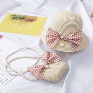 帽子 +ショルダーバッグ  2点セット  リボン、可愛い 子供用   DZJEA2423