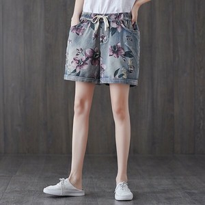 デニムパンツ  ショートパンツ 夏  薄手  花柄    レディースファッション   WZLZYA028