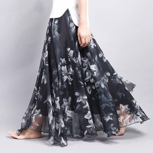 スカート 花柄 ゆったり  快適  レディースファッション    LYMA841